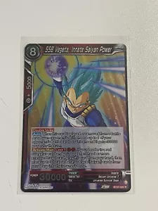 SSB Vegeta, Innate Saiyan Power BT27-020 Lámina Rara Historia de Z DBS TCG CASI NUEVO - Imagen 1 de 1