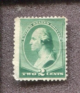 Scott No. 213 - 2c Green MH - Picture 1 of 2