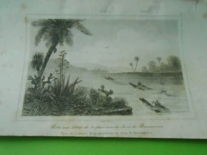 Gravure 1843 - Pérou Péru Casa de Correos de la provincia de Jaen Bracamoras - Picture 1 of 1
