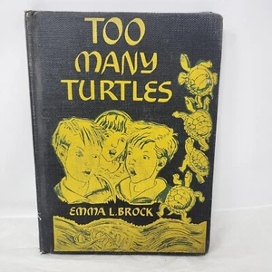 1951 Too Many Turtles by Emma L. Brock Hardback Illustrated Childrens Book - Foto 1 di 9