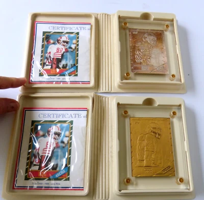 Highland Mint Jerry Rice Silver & Bronze Topps RC Card Matching #’s Set - Image 1 of 4