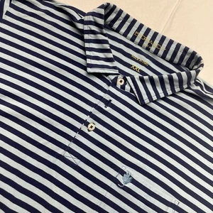 B Draddy Polo Shirt Striped Golf Casual Short Sleeve XXL - Picture 1 of 8