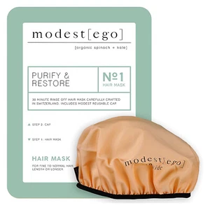 Mascarilla capilar Modest Ego 20 ml y tapa reutilizable purificar y restaurar espinacas y col rizada - Imagen 1 de 3