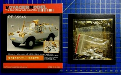 VOYAGER MODEL PE 35545 - MODERN ITALIAN PUMA 4x4 UPGRADE SET - 1/35 RESIN - Immagine 1 di 2