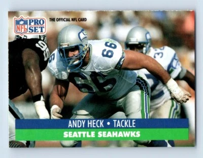 1991 Pro Set Andy Hecker Seattle Seahawks #66 - Image 1 of 2