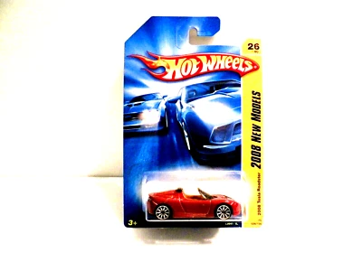 Hot Wheels-2008 New Models- 2008 Tesla Roadster- Red - Image 1 of 3