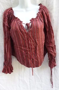 Honey Punch top ladies small off shoulder BOHO - Picture 1 of 5