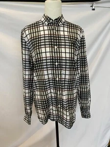 Men's Fred Perry Twill Check Shirt Long Sleeve Size S - Picture 1 of 12