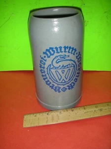 TAZA DE PIEDRA CERVEZA DE PIEDRA DE CERVEZA DE GRES ALEMANA DE COLECCIÓN WURZBERGER HOFBRAU. "L 7,5" 1L" - Imagen 1 de 5