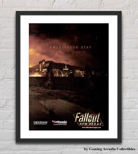 Fallout New Vegas PS3 XBOX 360 PC Glossy Promo Ad Poster Unframed G4965 - Picture 1 of 6
