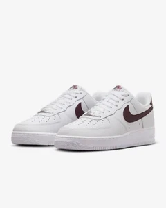 Nike Air Force 1 Low '07 "White/Burgundy Crush" FJ4146-112 Men's New [US 6.5-15] - Picture 1 of 8
