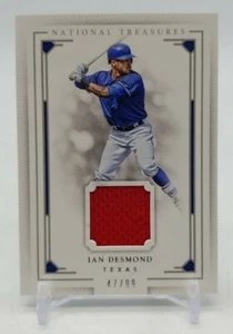 2016 Panini National Treasures IAN DESMOND Jersey Patch /99 Texas Rangers #118 - Picture 1 of 4