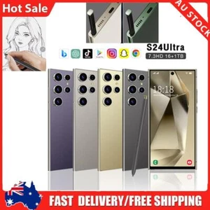 S24'Ultra'7.3 Factory Unlocked Android Phones 5G Smartphone 8+256GB Cellphones, - Picture 1 of 17