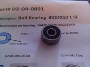 Milwaukee Bearing 02-04-0891 - Picture 1 of 2