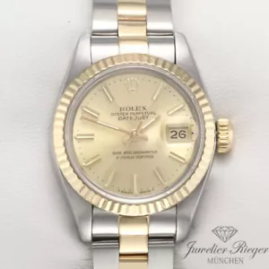 Rolex Lady Datejust Edelstahl Gelbgold 750 Automatik Gold Stahl Damen - Bild 1 von 2