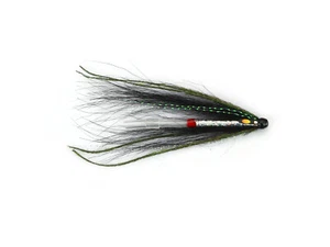 Black Nighthawk Tube Fly Salmon Fly Sea Trout Flies Plastic Tubes (8-pack) - Picture 1 of 4