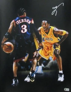 Foto firmada/autografiada por Allen Iverson 76ers 16x20 Beckett 196723 - Imagen 1 de 3