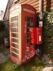 Photo 6x4 Winterborne Houghton: phone and postbox This traditional red te c2010