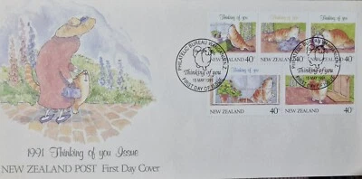 New Zealand First Day Cover 'Thinking of You Stamp Issue' 1991 - Image 1 of 2