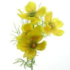 DPI Kosmeen - Cosmea Stiel Gelb mit vier Blten 39 cm - Kunstblumen 