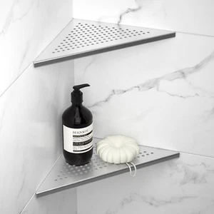 Corner Shower Shelf 2 Pack, 304 Stainless Steel Grout in Shelves for Bathroom, 1 - Picture 1 of 7