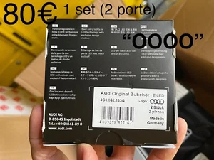 1 Set Luci Led Audi Originali logo OOOO 4G0052133G Nuovo perfetto - Picture 1 of 10