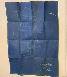 South Bay Estates Lindenhurst Suffolk Co LI NY vtg real estate development Map - Picture 1 of 6