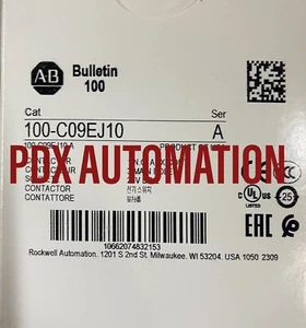 New 100C09EJ10 Allen Bradley Contactor Catalog 100-C09EJ10 Ser A - Picture 1 of 1