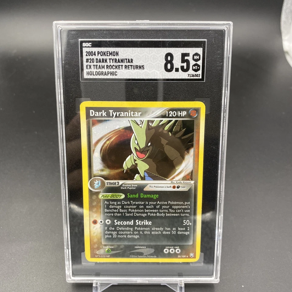 2004 Pokémon EX Team Rocket Returns Dark Tyanitar 20 /109 SGC 8.5 MT Holographic - Image 1 of 1