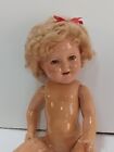 1930s 16" Ideal Composition Shirley Temple Doll Cute Face, Curly Wig Body Craze