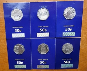 50 Pence Münzen im Wechselstuben Schachpackungen - neuwertig - Bild 1 von 83