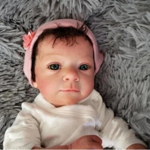 Muñecas Bebé Renacido Acabadas 45CM Felicia Ya Pintadas Vinilo Tela Cuerpo Regalos - Imagen 1 de 6