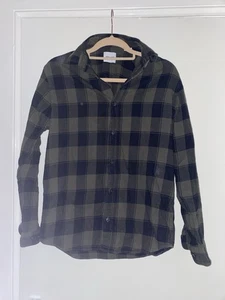 Jack & Jones Dark Green Check Shirt Size S - Picture 1 of 2