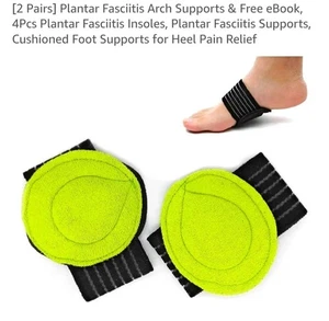 2 Paar extra dicke gepolsterte Kompressionsgewölbestütze mit mehr gepolstertem Komfort - Bild 1 von 2