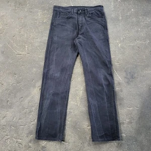 Levi's Pants Size 34x33 Black Workwear Canvas Stretch Dark Tag 34x34 - Picture 1 of 11