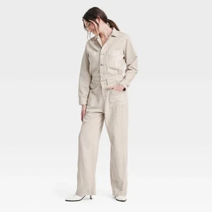 Women's Denim Baggy Jumpsuit - Universal Thread - Picture 1 of 7
