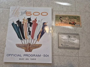 International Sweepstakes Indianapolis 500 Ticket 1955 Program Time Trial Lot - Picture 1 of 12