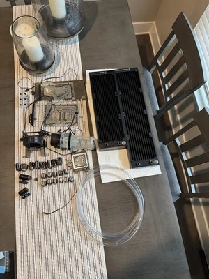 EKWB Water Cooling DIY Kit ASUS TUF RTX 3090 Block, CPU Water Block, Pump, Etc. - Image 1 of 4