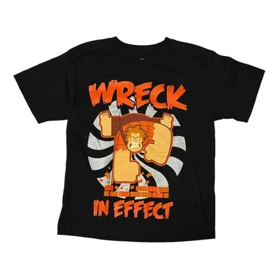 Disney Wreck It Ralph Wreck In Effect Boys T Shirt Black XXL 18 - Image 1 of 3