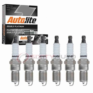 6 pc Autolite Double Platinum Spark Plugs for 1988-1995 Buick Regal 2.8L cp - Picture 1 of 5