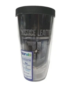 Rare Tervis Tumbler DC Justice League Comic 16oz CUP DBL insulated New - Picture 1 of 6
