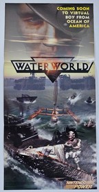 Water World / Mega Man 7 Virtual Boy 2-Sided Poster Print Ad 11" x 22.5" 1995