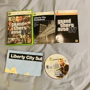 Grand Theft Auto IV GTA 4 (Xbox 360, 2008) Complete With Manual and Map CIB - Picture 1 of 7