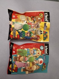 (2) Super Mario K'NEX Knex building Mystery Figures Series 7 & 8 Unopened Sealed
