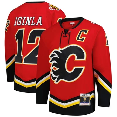 Men's Mitchell & Ness Jarome Iginla Red Calgary Flames 2003-04 Power Play Jersey - Image 1 of 4