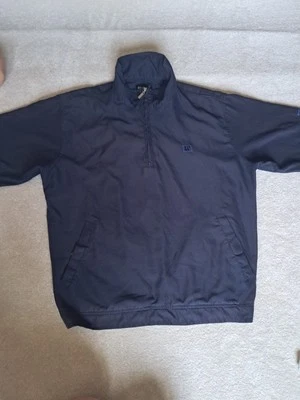 Wilson Golf Jacket Tshirt Short Sleeve Medium Navy Strech K-37 - Image 1 of 4