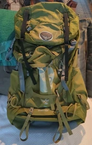 Osprey Aether 70L Mens Large Hiking Backpack. Olive Drab Green - Picture 1 of 13