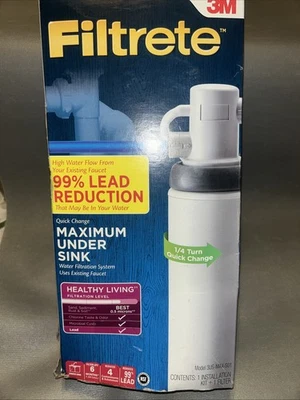 Maximum Under Sink Water Filtration System 3M Filtrete 3US-MAX-S01 New! NSF - Image 1 of 4