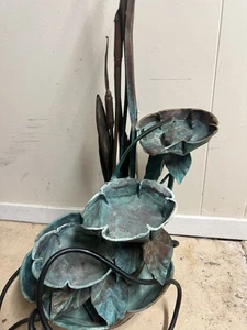 Late 20th Century Boho Verdigris Abstract Copper Fountain - Picture 1 of 24