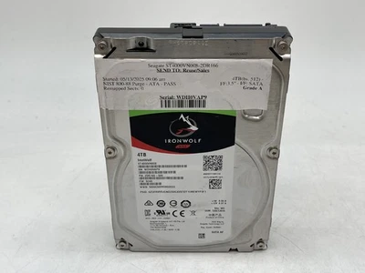 Seagate IronWolf NAS 4TB ST4000VN008 3.5" SATA Internal HDD GRADE A FREE S/H - Image 1 of 4